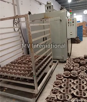 Brake Shoe Curing Oven - custom built by MV International