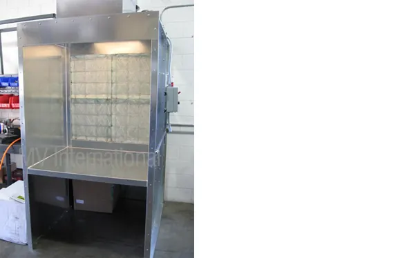 Dry Paint Booth - custom built by MV International