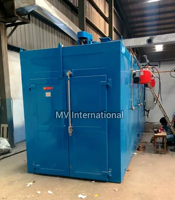 Gas Fired Electrode Baking Oven - custom built by MV International