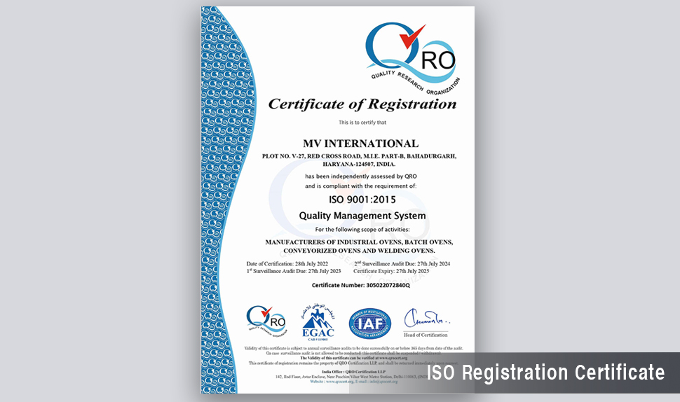 ISO Certificate